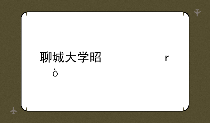 聊城大学是几本？