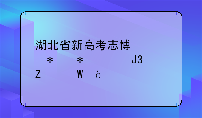 湖北省新高考志愿填报技巧和方法？